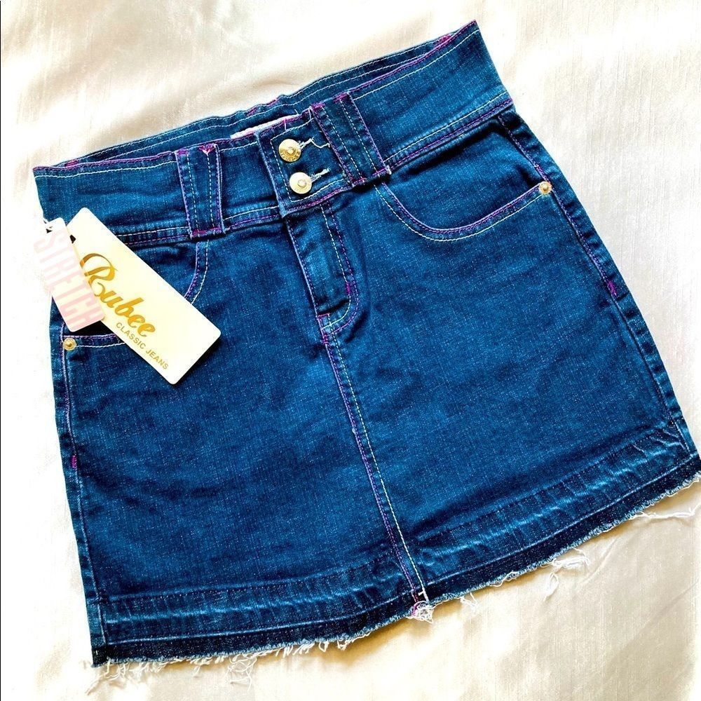Rubee Jean Mini Skirt Size 7